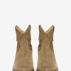 Dewina cowboyboots i semsket kalveskinn