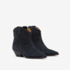 Dewina cowboyboots i semsket kalveskinn Dewina cowboyboots i semsket kalveskinn