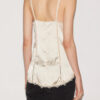 Diandra sateng- og blonderbluse Diandra sateng- og blonderbluse