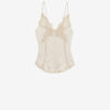 Diandra sateng- og blonderbluse Diandra sateng- og blonderbluse