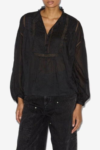 Disia bomullsvoile-bluse
