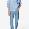 Drany tofarget mohairgenser med logo Drany tofarget mohairgenser med logo
