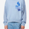 Drany tofarget mohairgenser med logo Drany tofarget mohairgenser med logo