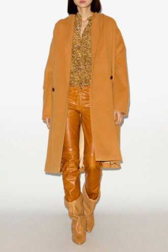 Elise lang kåpe i ullblanding
