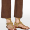 Eveen flate sandaler i semsket skinn Eveen flate sandaler i semsket skinn