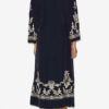 Feliana lang brodert kreppkjole