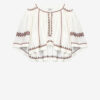Felicity brodert topp i gasbind Felicity brodert topp i gasbind