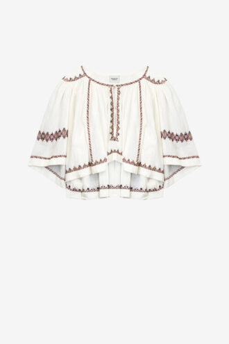 Felicity brodert topp i gasbind