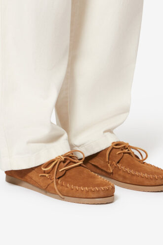 Fenlis loafers i semsket kalveskinn