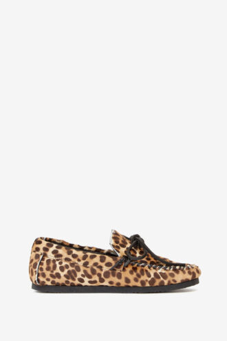 Fitza loafers i trykt skinn