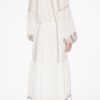 Florenza lang brodert gasbindkjole
