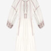 Florenza lang brodert gasbindkjole