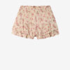Flytende shorts i trykt musselin