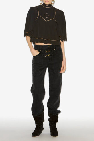Frany engelsk broderi-top