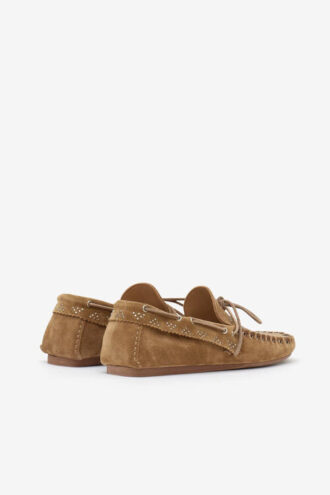 Freen loafers i semsket skinn