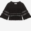 Frizy heklet strikket kort topp