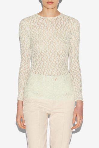 Gaelle langermet bluse i blonder Gaelle langermet bluse i blonder