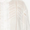 Gaia-bluse i ensfarget bomullsvoile Gaia-bluse i ensfarget bomullsvoile