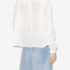 Gaia-bluse i ensfarget bomullsvoile Gaia-bluse i ensfarget bomullsvoile