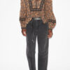 Gayle-bluse i bomullsvoile med trykk Gayle-bluse i bomullsvoile med trykk
