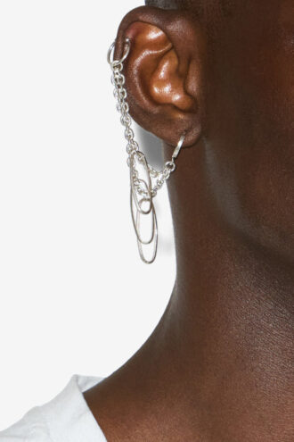 Grace Man dobbel hoop-ørering