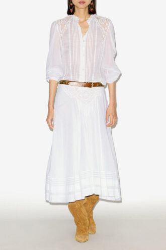 Greicy bomullsvoile-bluse