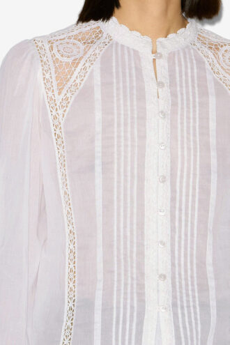 Greicy bomullsvoile-bluse