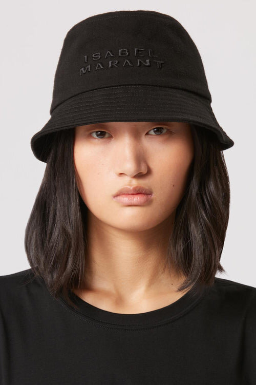 Haley brodert bøttehatt med logo Haley brodert bøttehatt med logo