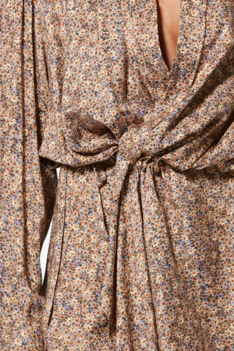Harmony blomstret silkekjole i jacquard