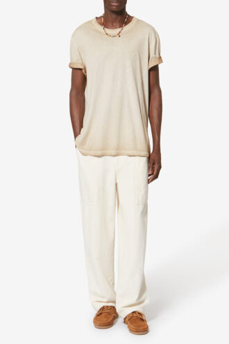 Honoré kortærmet vintage-bleket bomulls-T-skjorte