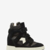 Im3 høye sneakers i skinn med kilehæl
