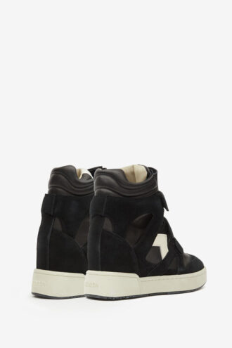 Im3 høye sneakers i skinn med kilehæl Im3 høye sneakers i skinn med kilehæl