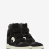 Im3 høye sneakers i skinn med kilehæl