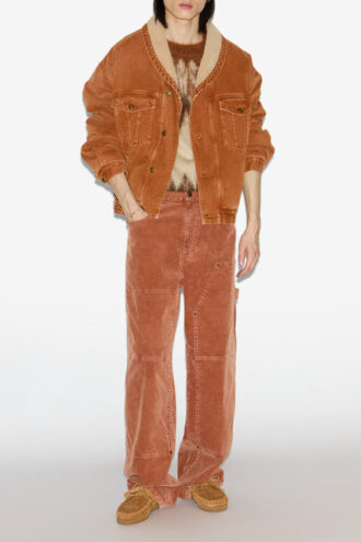 Jackson denim- og fuskepelsjakke Jackson denim- og fuskepelsjakke