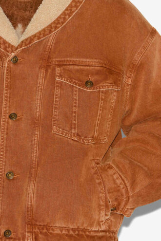 Jackson denim- og fuskepelsjakke Jackson denim- og fuskepelsjakke