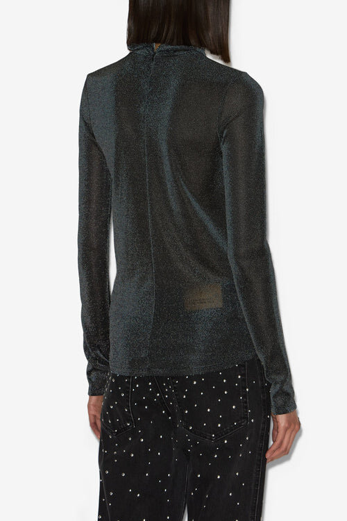 Jadia Lurex-bluse med stående krage Jadia Lurex-bluse med stående krage