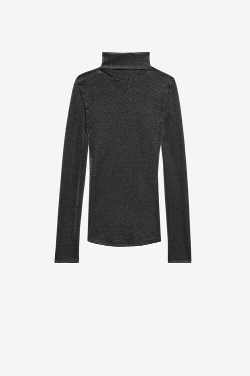 Jadia Lurex-bluse med stående krage Jadia Lurex-bluse med stående krage