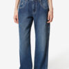 Jeyda Denimjeans med synlige sømmer