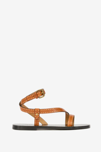 Jopee flate sandaler med nitter