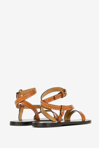 Jopee flate sandaler med nitter