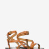 Jopee flate sandaler med nitter