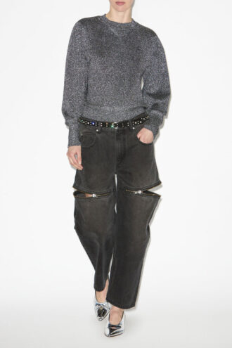 Kelaya Lurex strikkegenser med logo Kelaya Lurex strikkegenser med logo