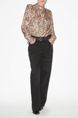 Lamia-bluse med trykk