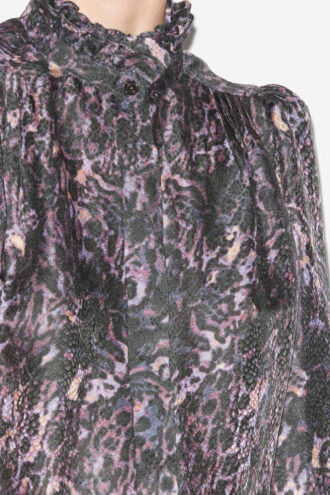 Lamia-bluse med trykk