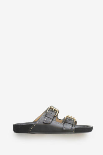 Lennyo åpne sandaler i skinn