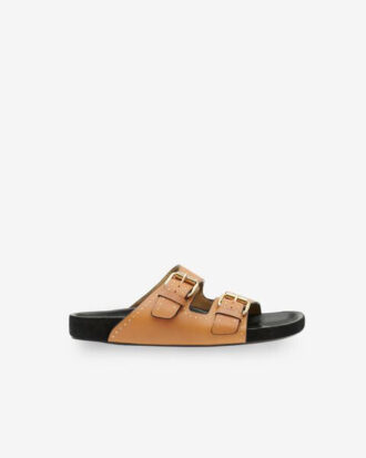 Lennyo åpne sandaler i skinn