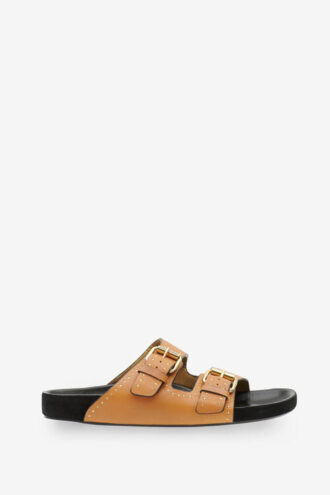Lennyo åpne sandaler i skinn