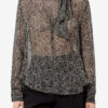 Leona-bluse i trykt musselin Leona-bluse i trykt musselin