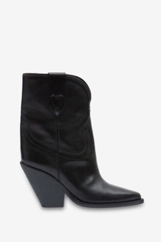 Leyane høyhælte cowboyboots i skinn Leyane høyhælte cowboyboots i skinn