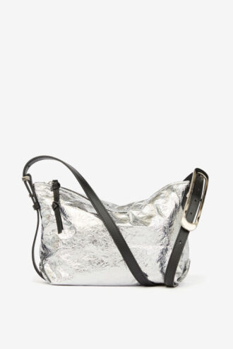 Leyden Mini Bag i metallisk lammeskinn